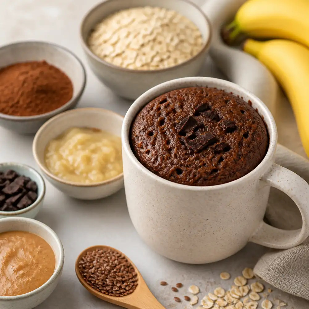 zdravý mug cake recept