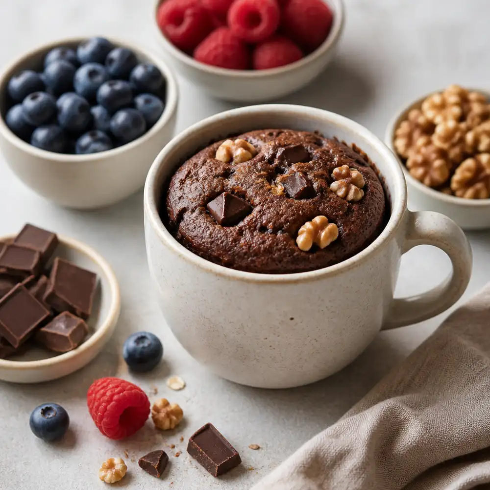 zdravý mug cake recept