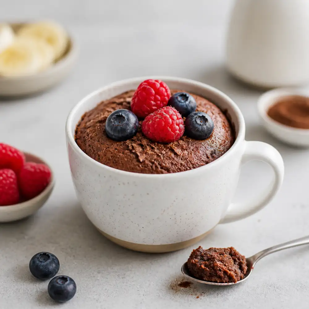 zdravý mug cake recept